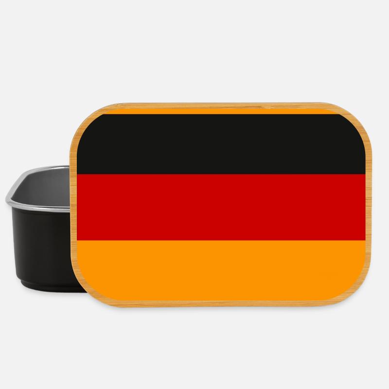 Deutsche Flagge in Vintage Design - Lunch Box - Schwarz
