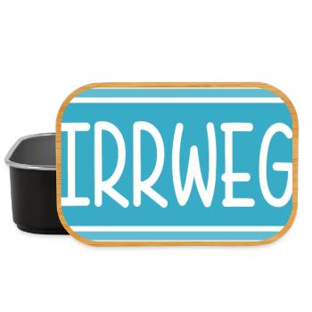 Irrweg Schild - Lunch Box - Schwarz - Vorne
