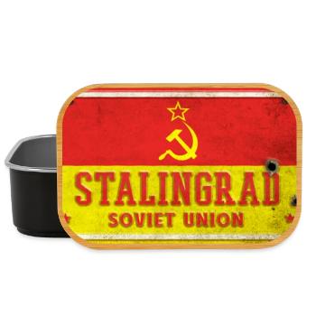 Panneau vintage de l'Union soviétique de - Boîte à goûter - noir - Devant
