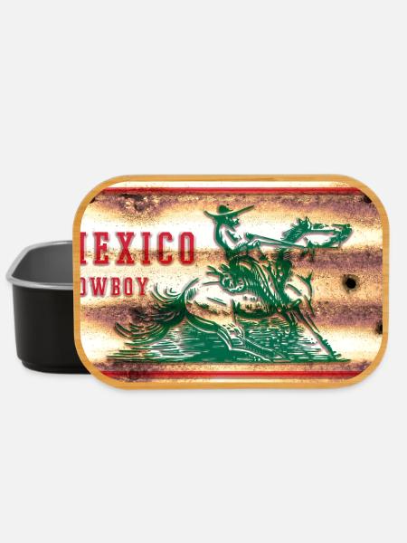 Mexiko Cowboy Schild - Lunch Box - Schwarz