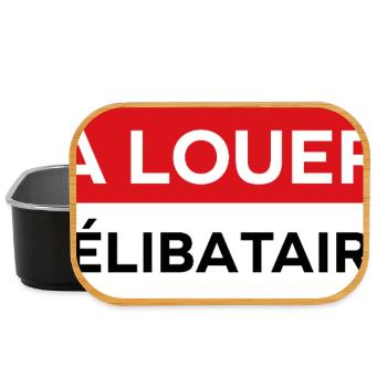 célibataire - Boîte à goûter - noir - Devant