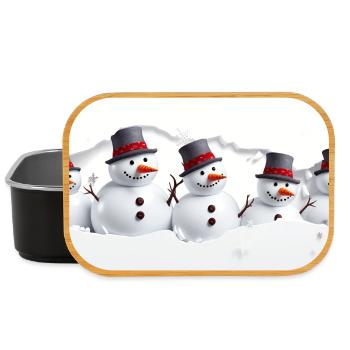 Schneemann - Lunch Box - Schwarz - Vorne