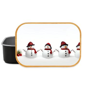Schneemann - Lunch Box - Schwarz - Vorne