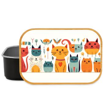 Chats originaux - Boîte à goûter - noir - Devant