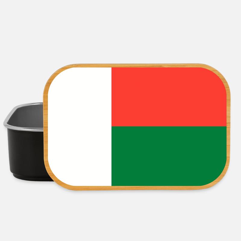Drapeau de Madagascar - Boîte à goûter - noir