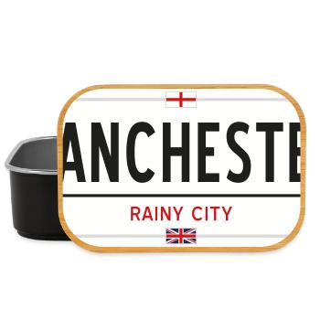 Manchester town sign - Lunch Box - black - Front