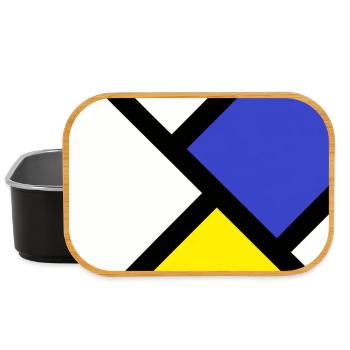 Gegenkomposition nach "De Stijl" - Lunch Box - Schwarz - Vorne