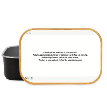Balance gegen Alterung Zitatdesign - Lunch Box - Schwarz - Vorne