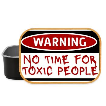 No Time Toxic People Boundaries Self Care Saying - Lunch Box - black - Front