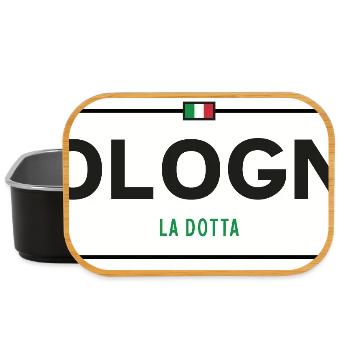 Ortsschild Bologna - Lunch Box - Schwarz - Vorne