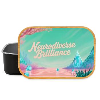 Neurodiverse Brilliance - Lunch Box - black - Front
