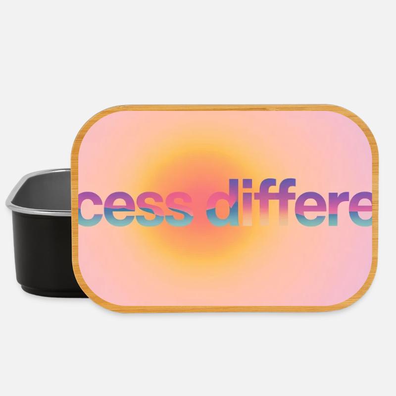 I process differently - Lunch Box - black
