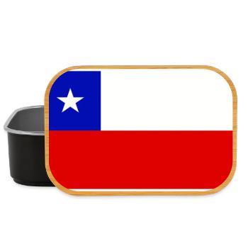 Chile Flag Classic Frame - Lunch Box - Schwarz - Vorne
