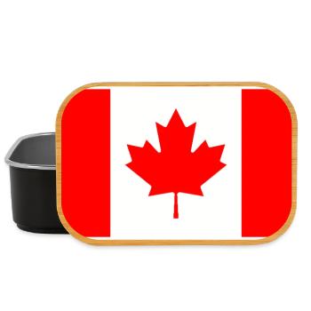Canada Flag Classic Frame - Lunch Box - Schwarz - Vorne