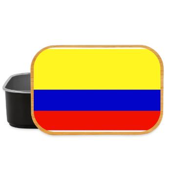 Colombia Flag Classic Frame - Lunch Box - Schwarz - Vorne