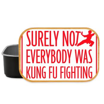 Surely Not Everybody Was Kung Fu Fighting Lustig - Lunch Box - black - Front