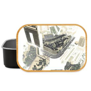 Luftige Stadtarchitektur im Looplayout - Lunch Box - Schwarz - Vorne