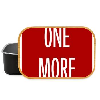 Just One More Chapter Lustig Bücherwurm Lesen - Lunch Box - Schwarz - Vorne