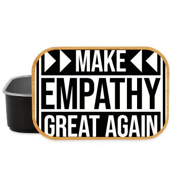 Make Empathy Great Again Politisch Statement Hoffn - Lunch Box - Schwarz - Vorne