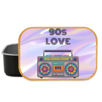 90s Love Boombox - Lunch Box - black - Front