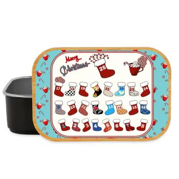 Advent calendar Christmas decorations - Lunch Box - black - Front