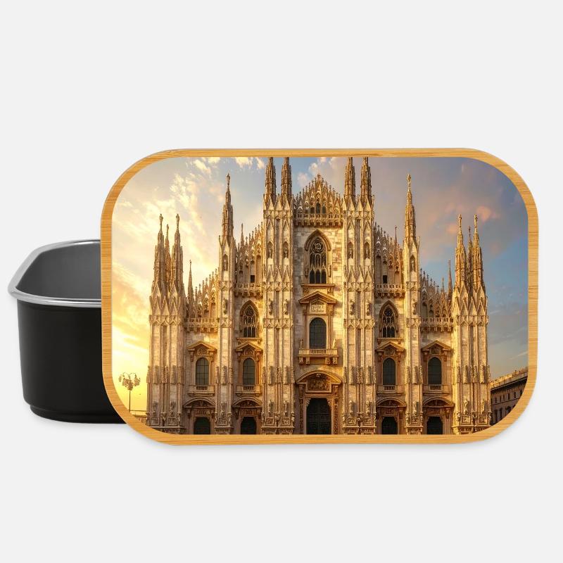 Milan, Milano, Duomo - Lunch Box - black