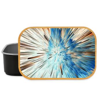 Radiale Blaue Explosion - Lunch Box - Schwarz - Vorne