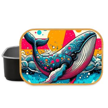 baleine - Boîte à goûter - noir - Devant