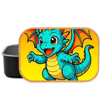 dragon - Lunch Box - black - Front