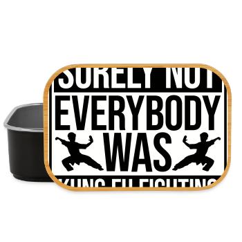 Surely Not Everybody Was Kung Fu Fighting Lustig - Lunch Box - black - Front
