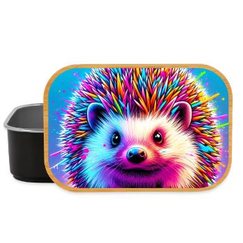 hedgehog - Lunch Box - black - Front