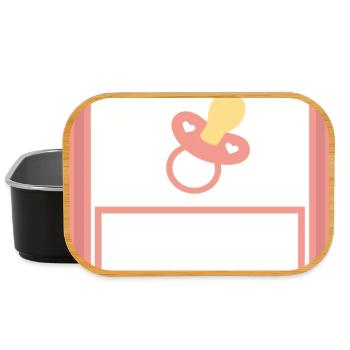 Personalize your own baby template - Lunch Box - black - Front