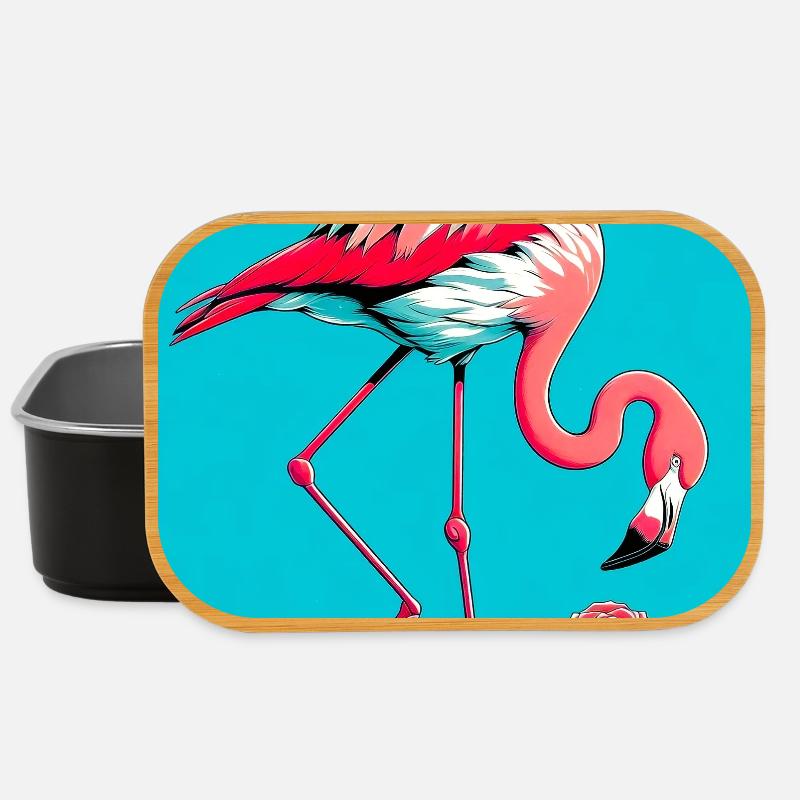 Flamingo - Lunch Box - Schwarz