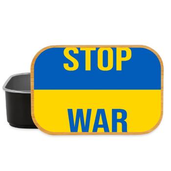 Stop War - Lunch Box - black - Front