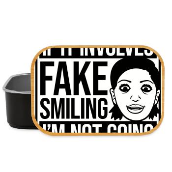 S’il s’agit d’un faux sourire, je ne vais pas le dire - Boîte à goûter - noir - Devant