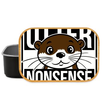 Otter Nonsense Lustig Wortspiel Otter Liebe Spruch - Lunch Box - Schwarz - Vorne