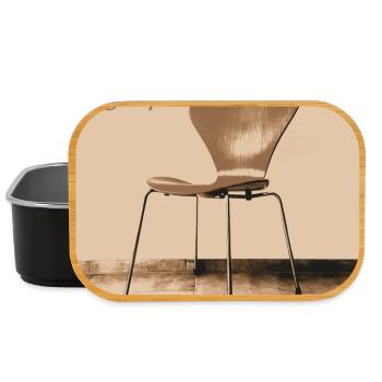 3107 Siebener No7 Stuhl Arne Jacobsen Fritz Hansen - Lunch Box - Schwarz - Vorne