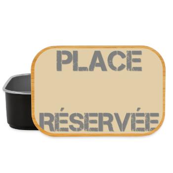 Place Réservée Distress Beige - Lunch Box - black - Front