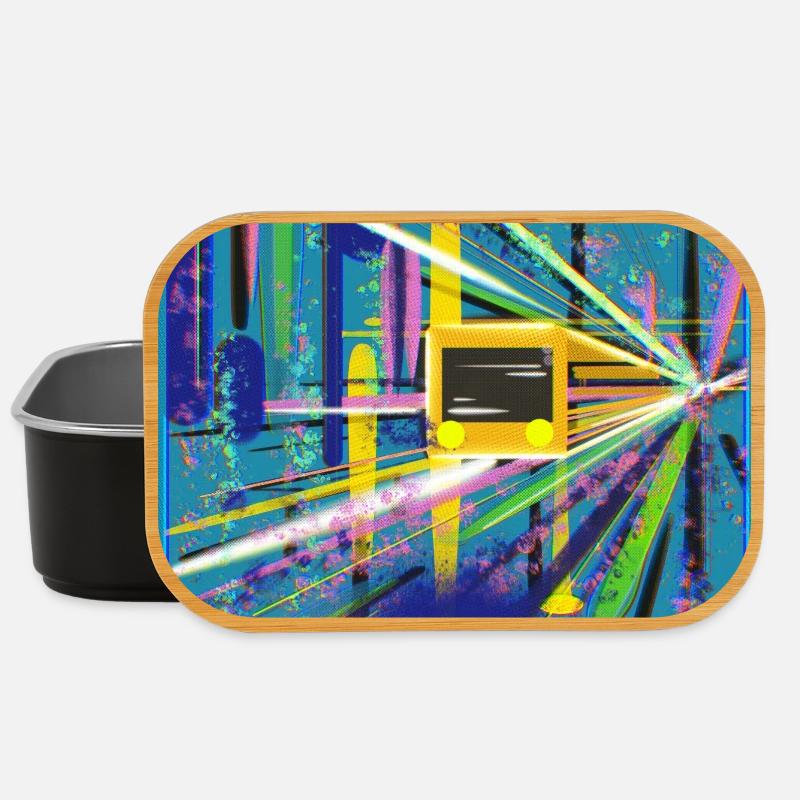 Abstrakte U-Bahn Berlin Graffiti Design - Lunch Box - Schwarz