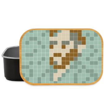 Van Gogh - Self portrait - PixelArt Self-Portrait - Lunch Box - black - Front