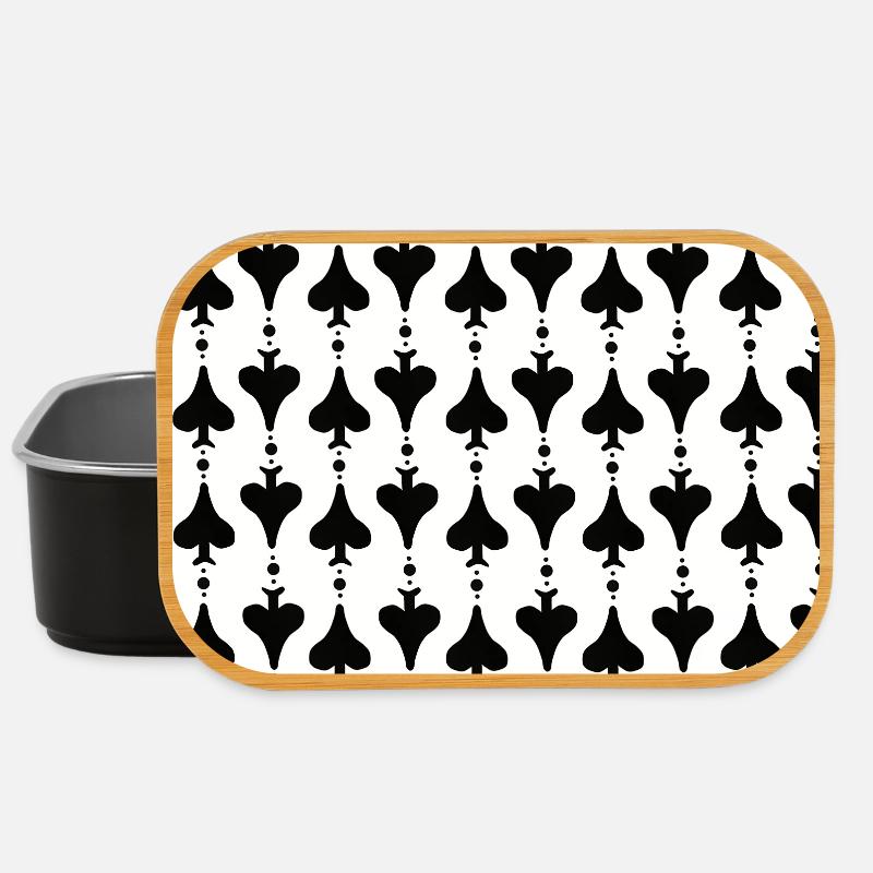 all over prints frauen, schippemuster - Lunch Box - Schwarz