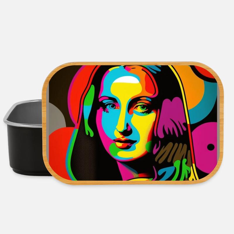 Portait Pop Art - Lunch Box - black