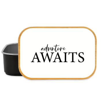 L’aventure attend une affiche pour les aventuriers - Boîte à goûter - noir - Devant