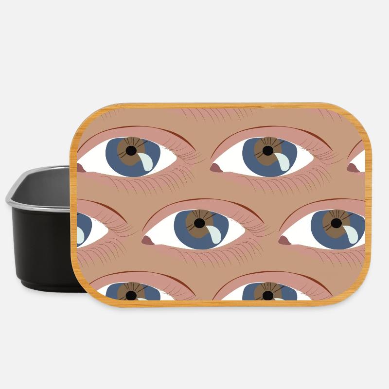 Eyes lined up - Lunch Box - black