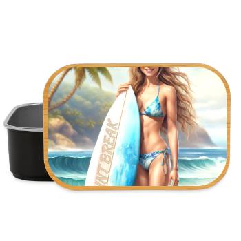 Girl Action Surf 2 - Lunch Box - black - Front