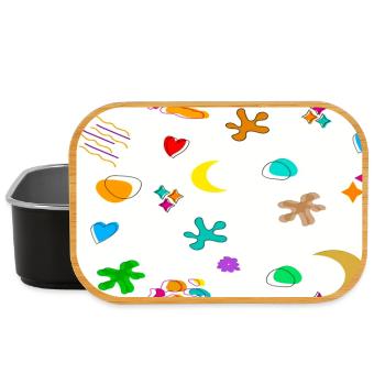 Muster1 - Lunch Box - Schwarz - Vorne
