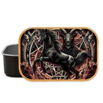 Satanic Horse - Lunch Box - black - Front