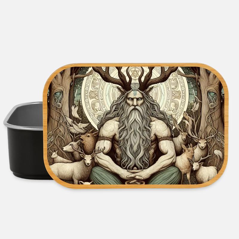 Cernunnos, keltischer Gott - Lunch Box - Schwarz