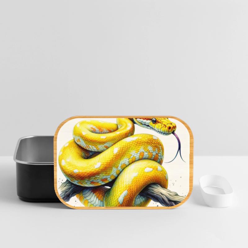 Python jaune Boîte à goûter