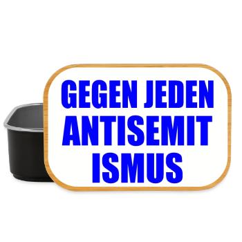 gegen jeden antisemitismus - Lunch Box - Schwarz - Vorne